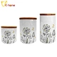 Grey Gold Floral Tableware
